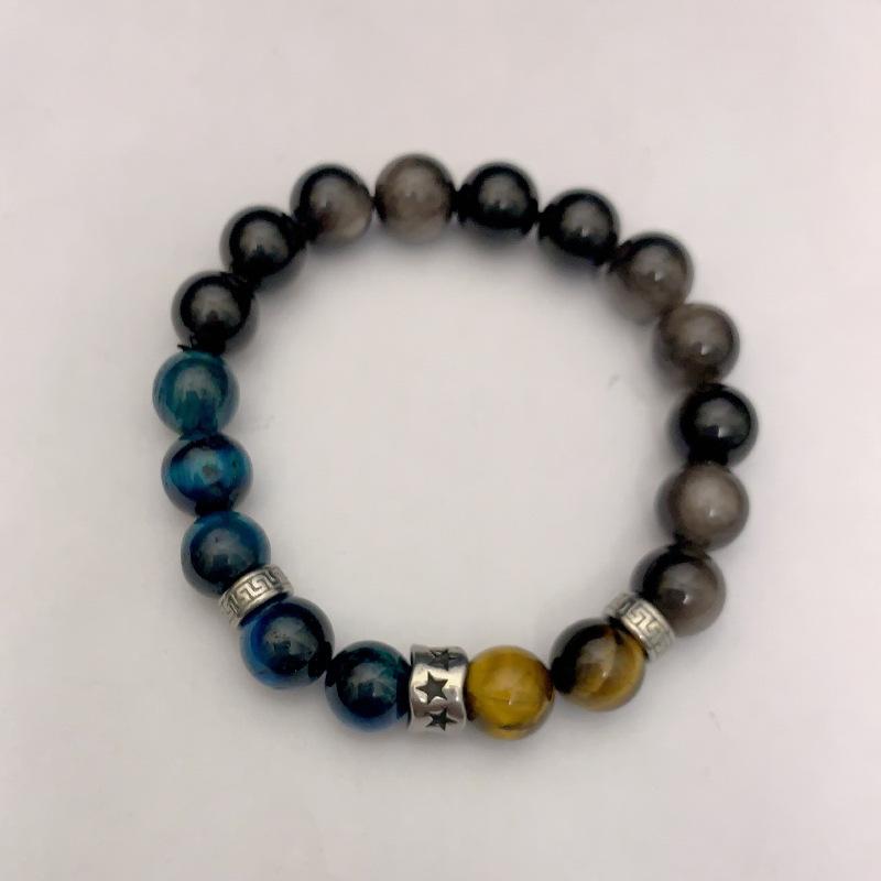 JYL TS Bracelet Skull Style Ignites Boldness & Unique Charm Tiger Eye StarW 20cm белый