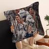 Football Star Number  Personalized Pillow Cover Kids Bedroom Wild Party Decor Pillowcase kid Birthday shower Gift