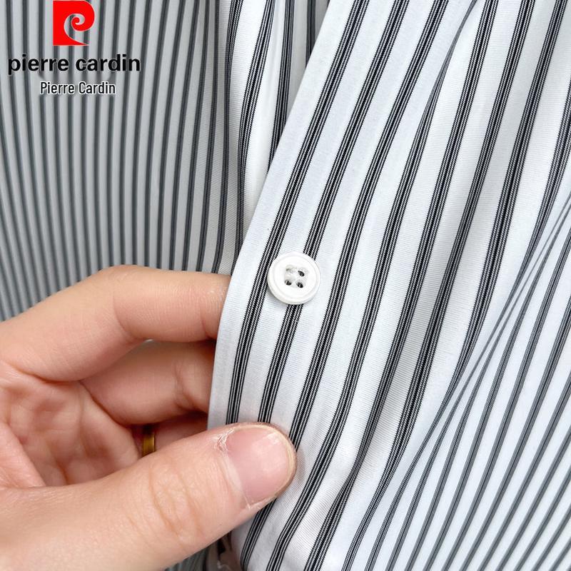Pierre Cardin Men's Striped Short-Sleeve Shirt
