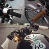 MSMint Handle Grip 22.2mm Diamond Pattern Motorcycle Universal Grip Left