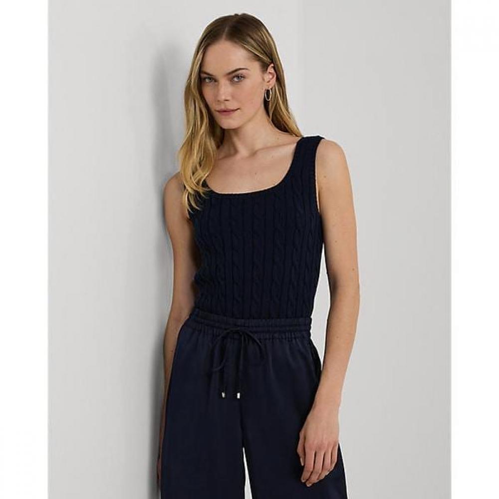 Lauren Ralph Lauren Cable Knit Sleeveless Sweater  Wmlrswescm20025410 XS