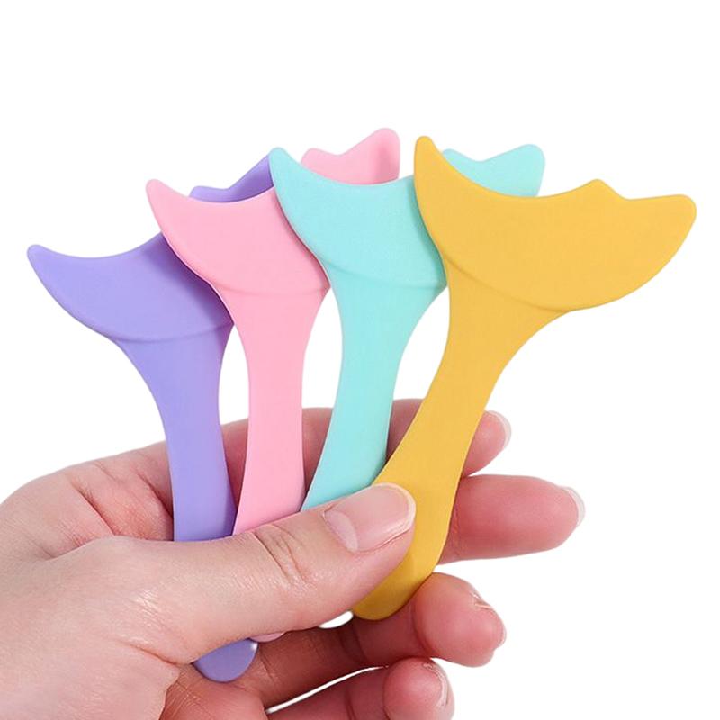 Silicone Eyeliner Stencils Eyeshadow Pad Women Makeup Eyeshadow Applicator Mascara Baffle Easy Eye Makeup Tools
