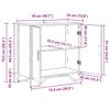 Sideboard Reclaimed Wood 78 x 35 x 74.5 cm