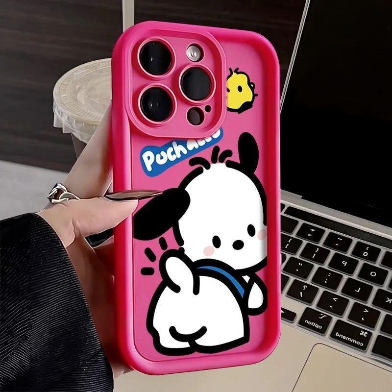 Cute Pacha Dog Is Suitable for Apple 15 Mobile Phone Case iPhone14 New 13 Cartoon 12 All-inclusive 11 Anti-drop Xr