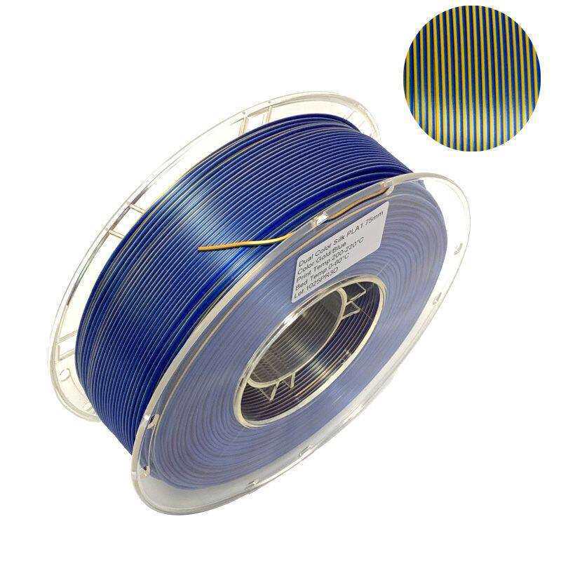 PLA Silk Dual-Color Tri-Color 1.75mm Filament for FDM 3D Printers