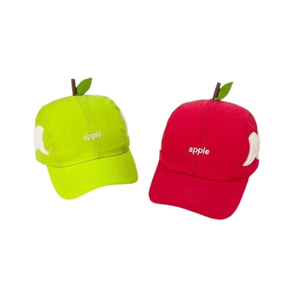 Cotton Embroidered Letter Hat Peaked Creative Fruits Cap Simple Fruits Baseball Cap  Girl