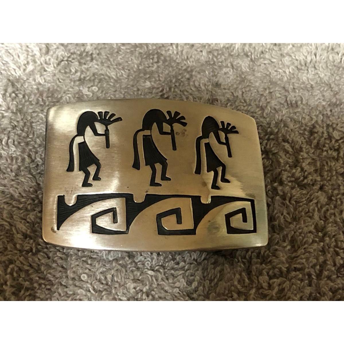 Used Big discount rare Hopi jewelry buckle silver Indian jewelry