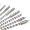 11pcs Diamond Grinding Head Polishing set Long Cone Rotary Tool Rotary Tool Accessories Upgrades for Carving Stone Glass