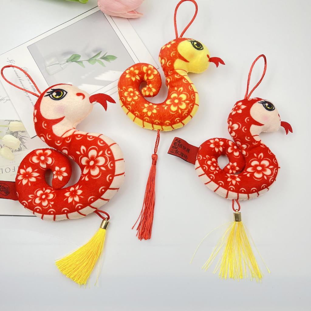Little Snake Zodiac Year Plush Pendant: Festive Mascot & Gift