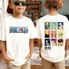 New One Piece Japanese Anime Printed Men's T-Shirt Roronoa Zoro Boy Children's Harajuku Short Sleeve Kids Luffy T-shirt Clothing