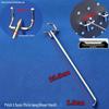 Stainless Steel Color Double Corner Ornament Pegboard Shelf Hook