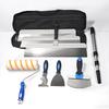 10 Piece Wall Scraper Tool Set, Multi Scraper Paint Scraping Kit with Extension Pole and Storage Bag for Drywall, Paint