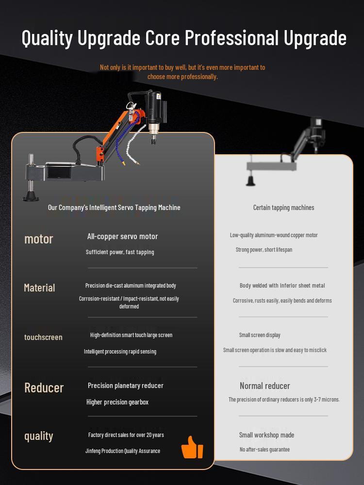 Intelligent CNC Vertical Universal Servo Motor Electric Tapping Machine