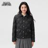 XueZhongFei Women's Chic Turn-Down Collar Short Down Jacket