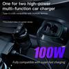100W High Power Charger Fast Charging Car Charger C ouble oors rone Accessories for  3/for   2