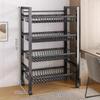 Multi-Layer Kitchen Storage Rack: Floor-Standing Vegetable, Pot, and Microwave Oven Organizer