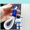 Chaveiro Criativo de Astronauta com Luz e Som, Acessório de Chave de Carro de Plástico para Homens e Mulheres