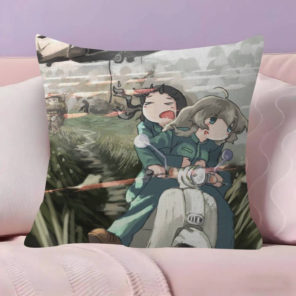 Anime Girls LLast Tour   Personalized Pillow Cover Kids Bedroom Wild Party Decor Pillowcase kid Birthday shower Gift