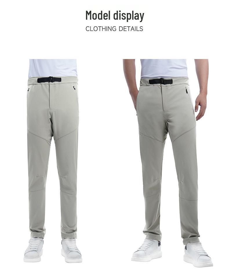 Men's Quick-Dry Outdoor Mountaineering Pants - Loose, Comfortable Woven Casual Sport Trousers, Plus Size, Trendy Autumn Style.