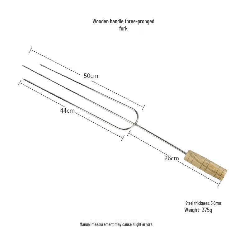 Stainless Steel BBQ Roasting Forks and Skewers
