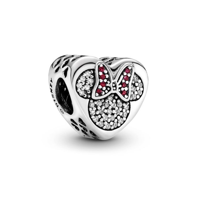 Pandora Disney Mickey And Minnie True Love Zirconia Charm Unisex Charm 792050CZ Silver
