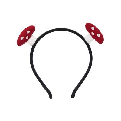 Fasce per capelli a forma di fungo puntinato per donna Fasce antiscivolo Fasce leggere per ragazza Lavaggio del viso Sport