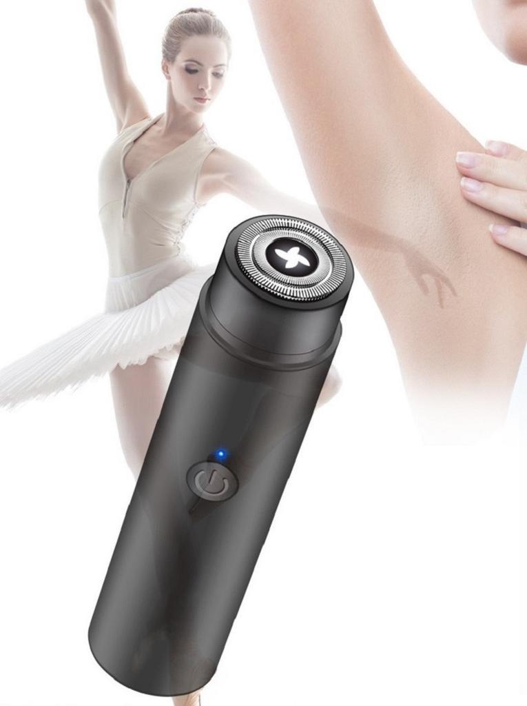 Portable Mini Body Facial Bikini Epilator Hair Removal Trimmer Clipper USB Rechargeable Barber Beard Shaving Tool for Men Women