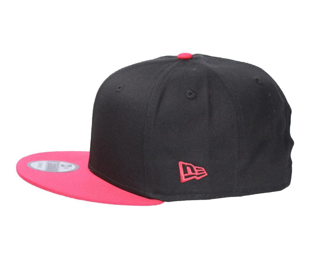 New Era Cap Snapback 9FIFTY Basic Adjustable Side Logo Black Scarlet