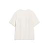 Lining Sports Lifestyle Series Printed Letter Round Neck Pullover Short Sleeve T-Shirt Women Tops Off-White AHST192-5