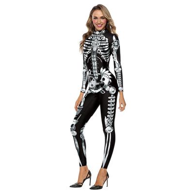 Iootiany Halloween Szkielet Czaszka Mechaniczny Sprzęt 3D Druk Seksowny Body Kobiety Cosplay Nowy Party Punk Steampunk Body 2025