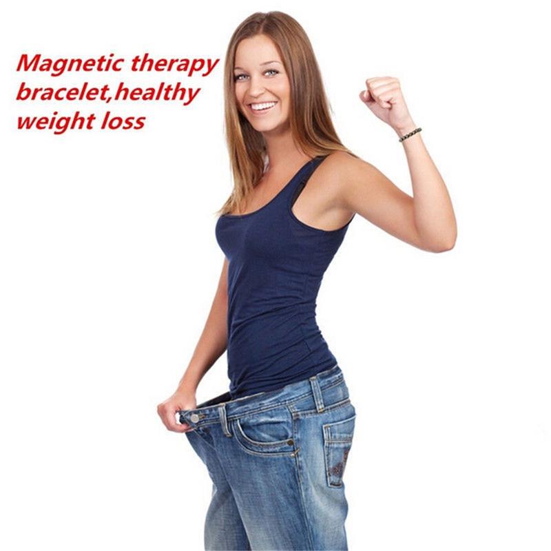 Elegant Beaded Elastic Magnetic Bracelet - Black Therapy Magnet Jewelry for Women