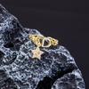Stern Diamant Buchstaben Cd Ring Nischendesign Anhänger Trendiger Täglicher Vielseitiger Damenring Neuer Offener Verstellbarer Ring