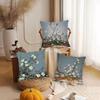 Life in the Corner Flowers Cushion Cover Silky Short Plush DoubleSided Printed Pillow Case for Sofa All Seasons Home Decor Gift