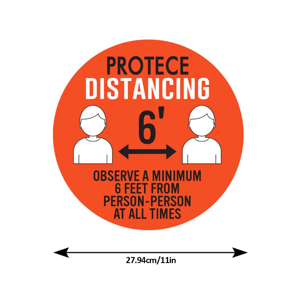Abstand halten Boden Öffentlicher Raum Markierung für soziale Distanzierung Bodenaufkleber rutschfest