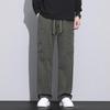 MEDE Men's Solid Multi-Pocket Straight Leg Cargo Pants