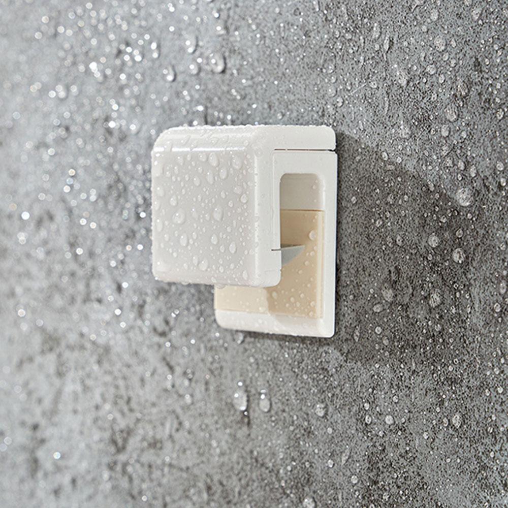 1-12PCS Plastic Self-Adhesive Toothpaste Holder Clip Punch-Free Wall Mounted Bathroom Towel Organizer Accessory Toothpaste Clips