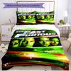 3pcs Duvet Cover Set (1*Duvet Cover + 2*Pillowcase, Without Core), Fast & Furious Print Soft All‑Season Bedding Set, Home Bedroom Decor Gift
