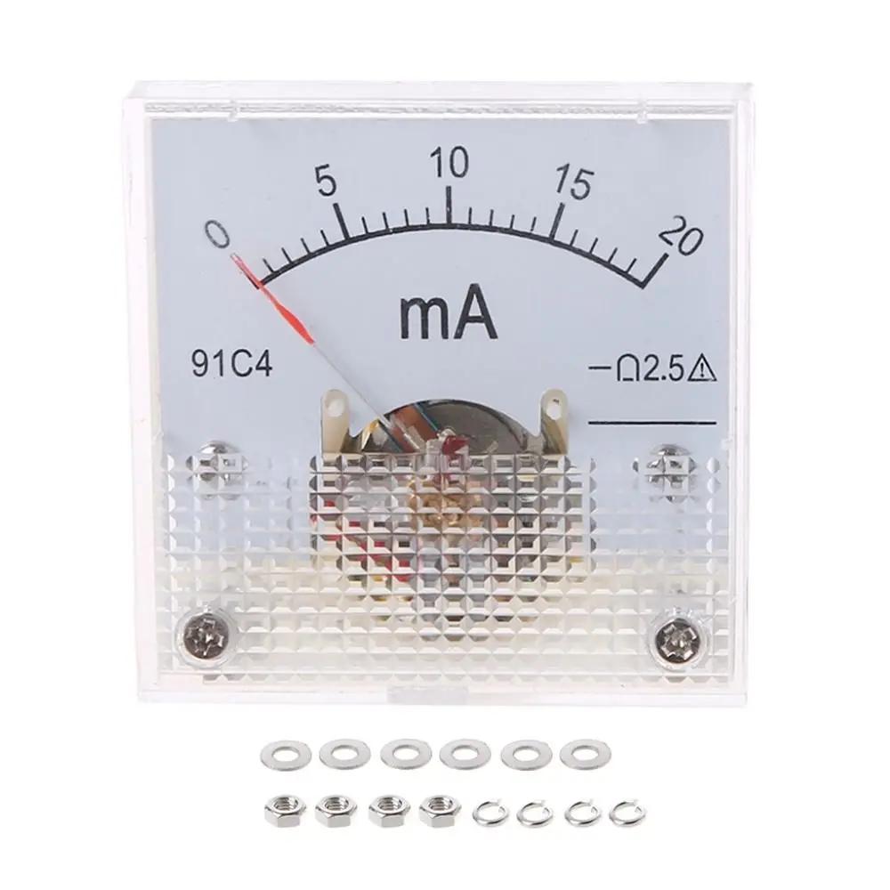 91C4 Pointer Ammeter Head Ammeter Analog Panel Meter DC Amp Meters Measuring Tool