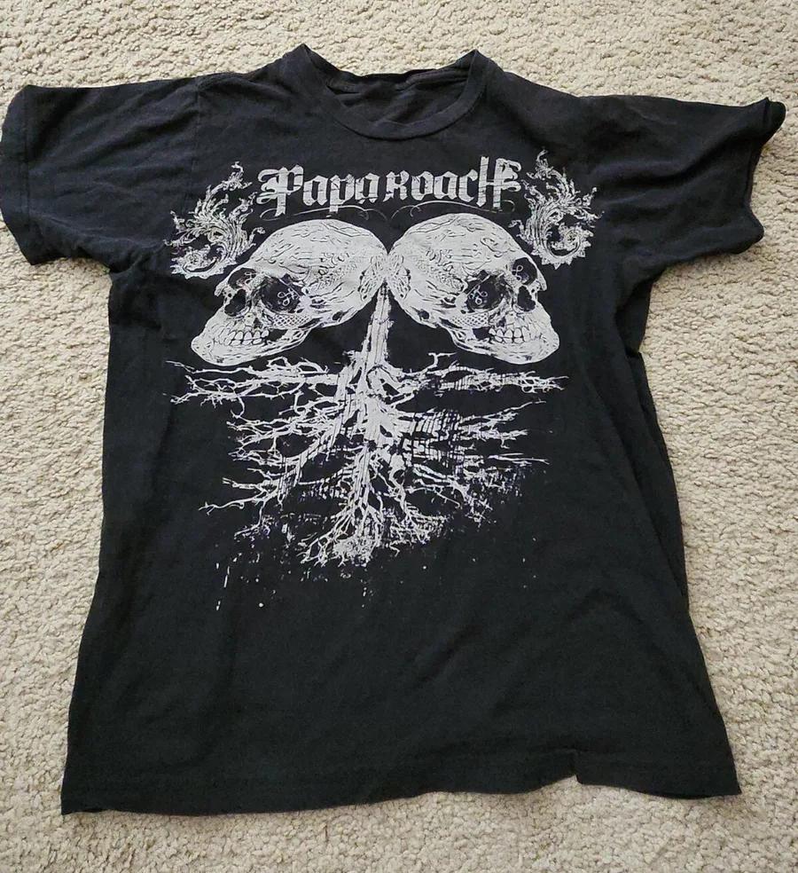Papa Roach Band Gift For Family Black TShirt Cotton S5XL TT746 Unisex T-Shirt S