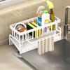 Drain Kitchen Soap Sponge Organizer Large Rack Holder Sink Caddy