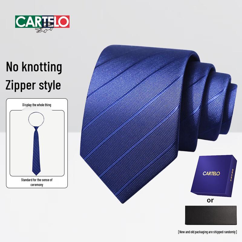CARTELO Men s Pre-tied Zipper Tie Gift Box