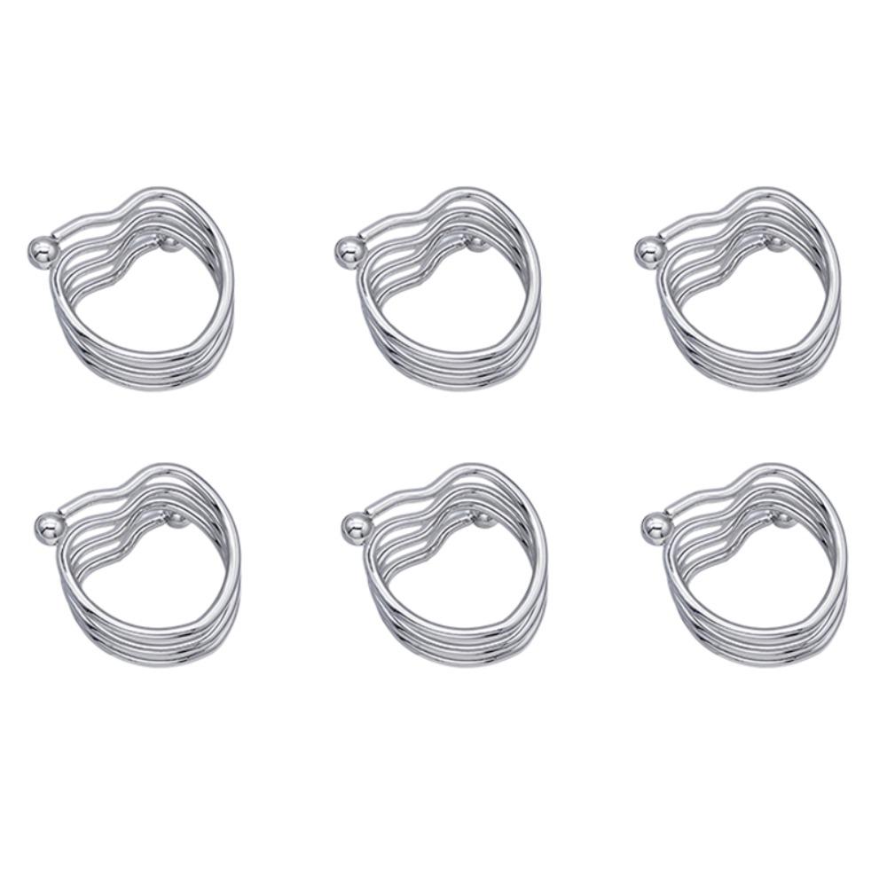 6 Pieces Gold/Silver Hotel Napkin Holder Electroplated Table Towel Holder  Banquet