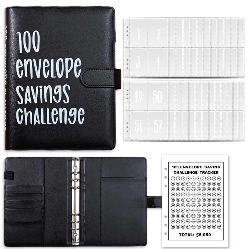100-Day Savings Challenge Budget Binder & A5 Planner Notebook