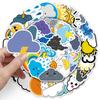 50pcs Trendy Waterproof Graffiti Stickers for Laptops, Cars, and Suitcases