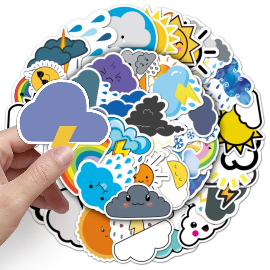 50pcs Trendy Waterproof Graffiti Stickers for Laptops, Cars, and Suitcases