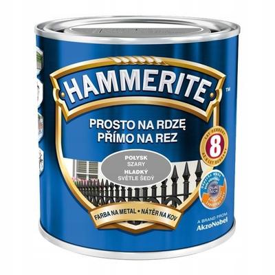 Hammerite Prosto Na Rdzę Metallfarbe Grau Glänzend 0,7L