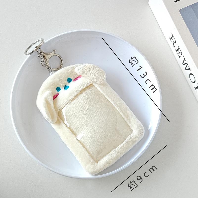 Cinnamoroll & My Melody Plush Card Holder - Ideal for Campus Meal, Bus Pass, ID, or Photos