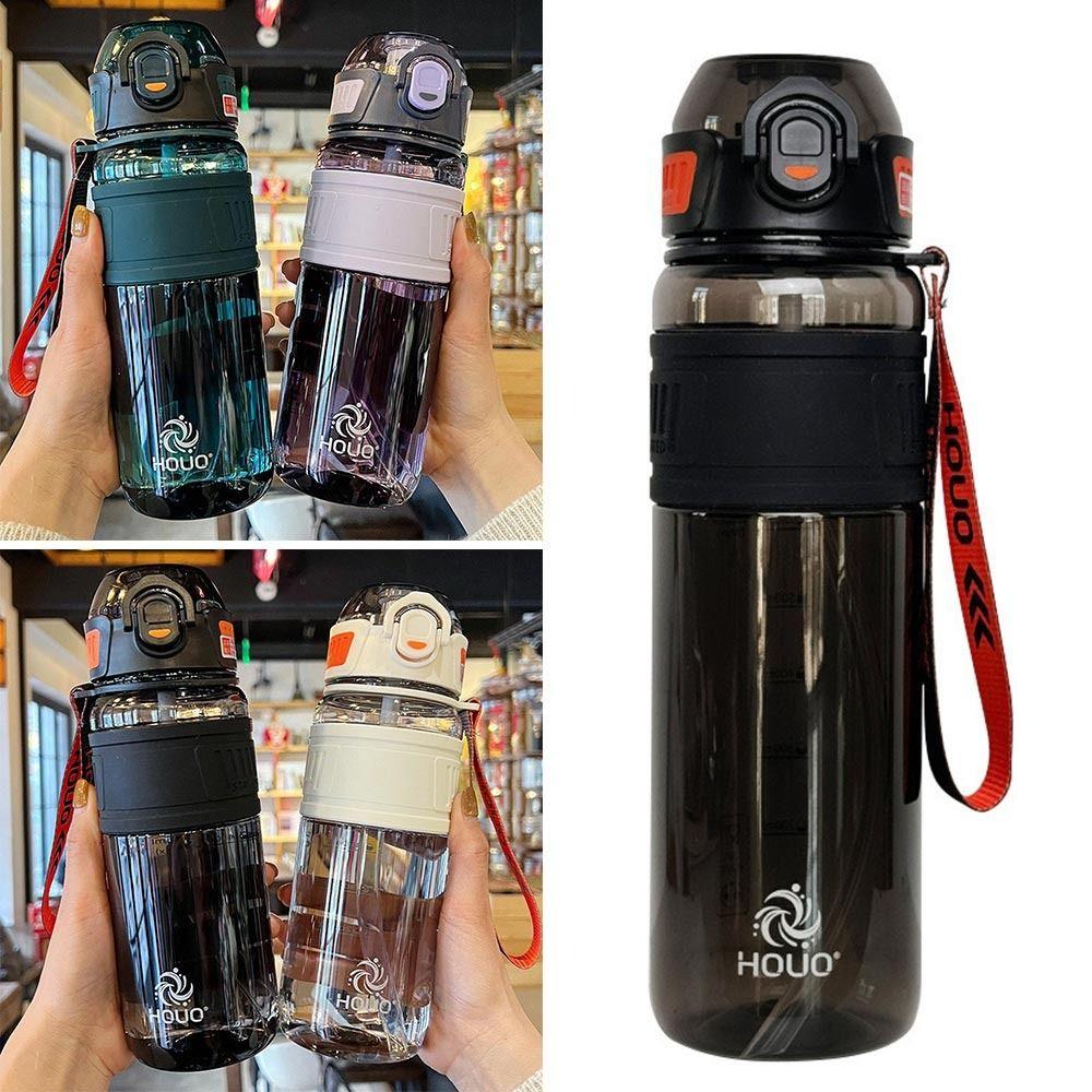 750ml/1000ml Large Capacity Summer Water Bottle With Sippy Handle Strap Drinking Kettle  Outdoors
