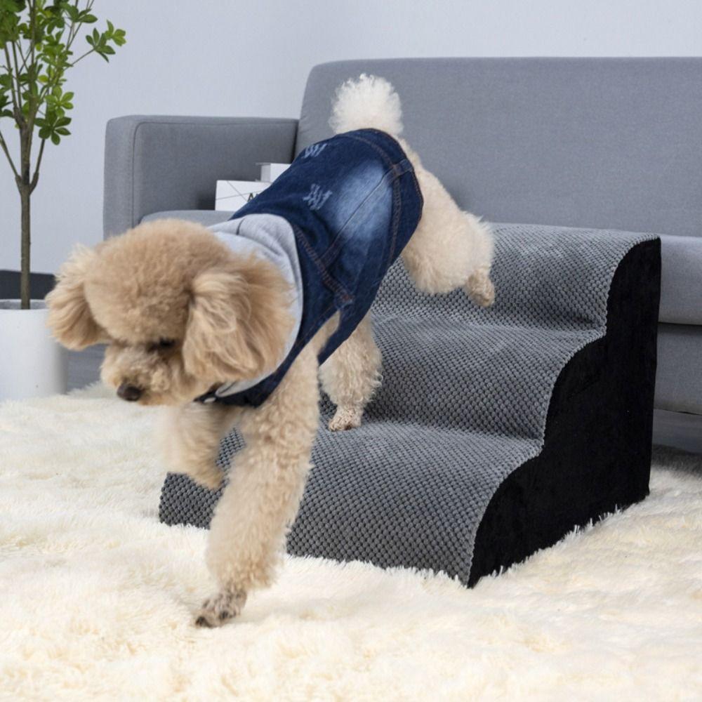 Scări pentru animale de companie în 3 trepte, rampă detașabilă pentru câini, scări portabile pentru câini, accesorii pentru animale de companie