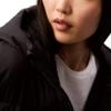 Calvin Klein Short Hooded Loose Long Sleeve Cotton Jacket Women Jackets Black 40WL409-001